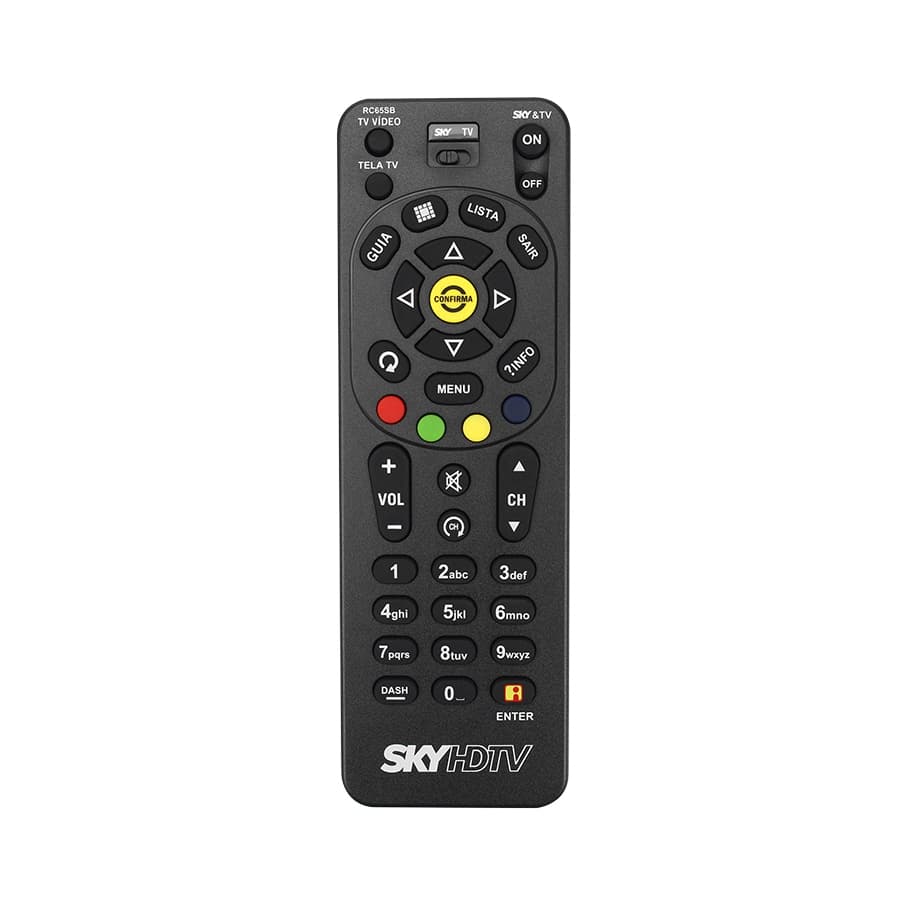 Controle remoto Universal para Sky HdTv Único Original Zapper Novo + Pilhas