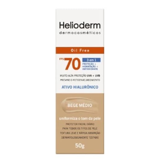 Protetor Solar Helioderm Facial  FPS70 Bege Médio