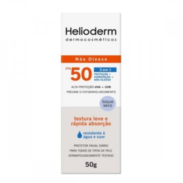 Protetor Solar Facial Helioderm Fps 50 - 50g