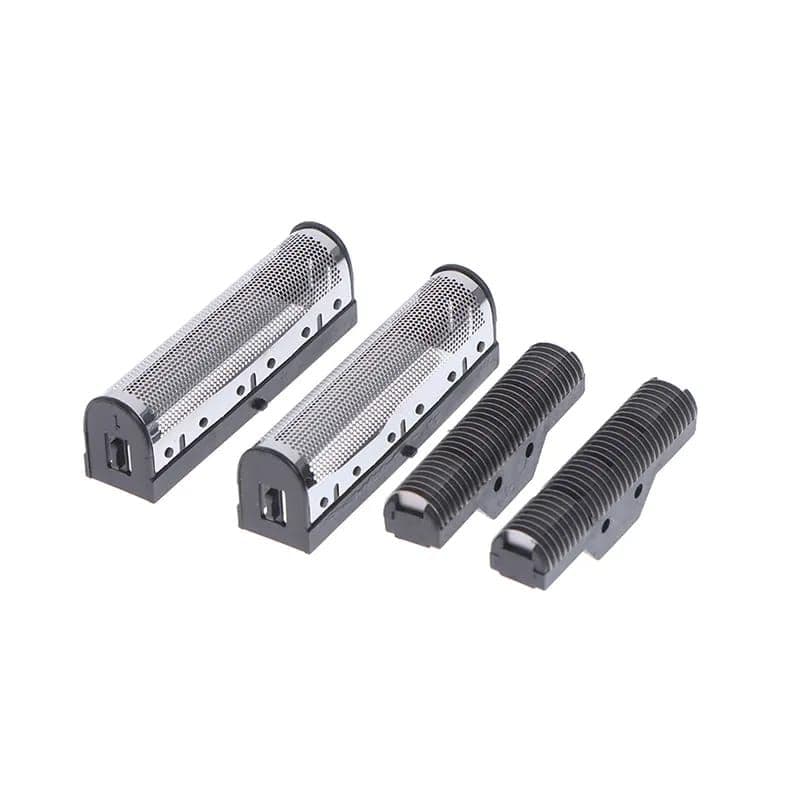 kit 2 Lâminas + 2 Telas Prata Shaver de Reposição Kemei 1102 Barbeador elétrico Profissional