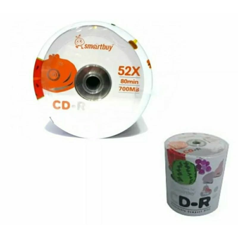 100 Cd-r Smartbuy Logo 700mb 80 Minutos 52x ORIGINAL