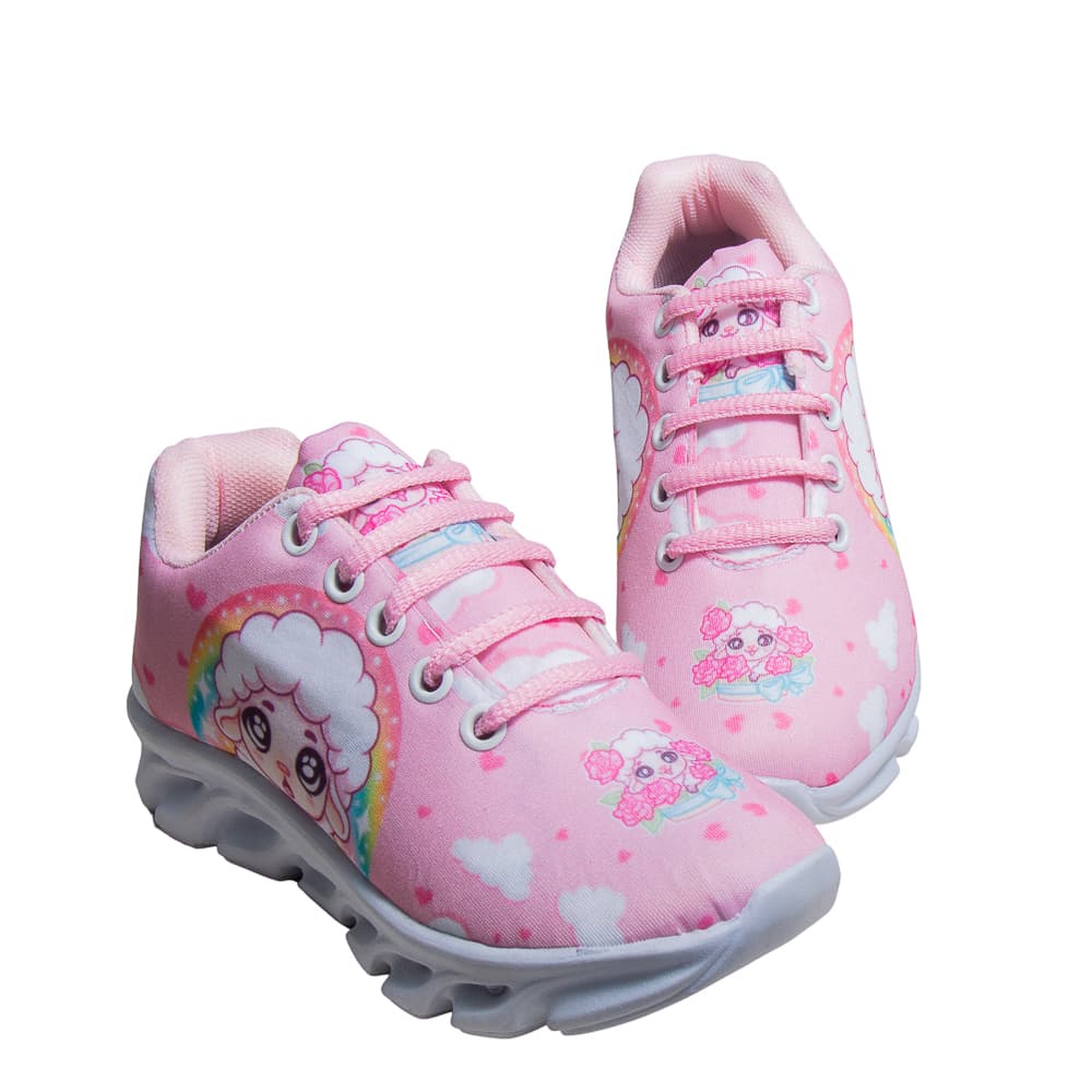 TENIS INFANTIL FEMININO OVELHINHA COM LED