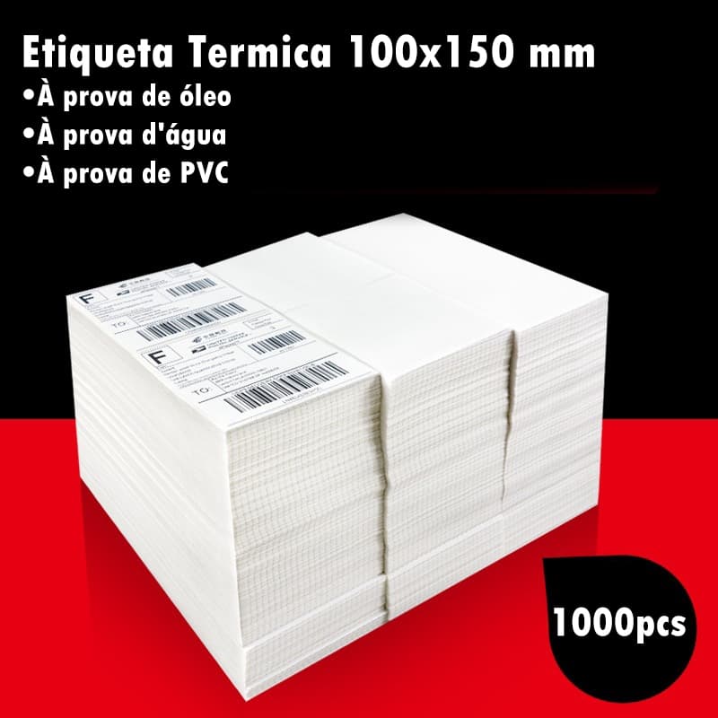 1000 Etiquetas Térmica Papel 15cm*10cm Adesivo Papel Térmico e Papel Contínuo