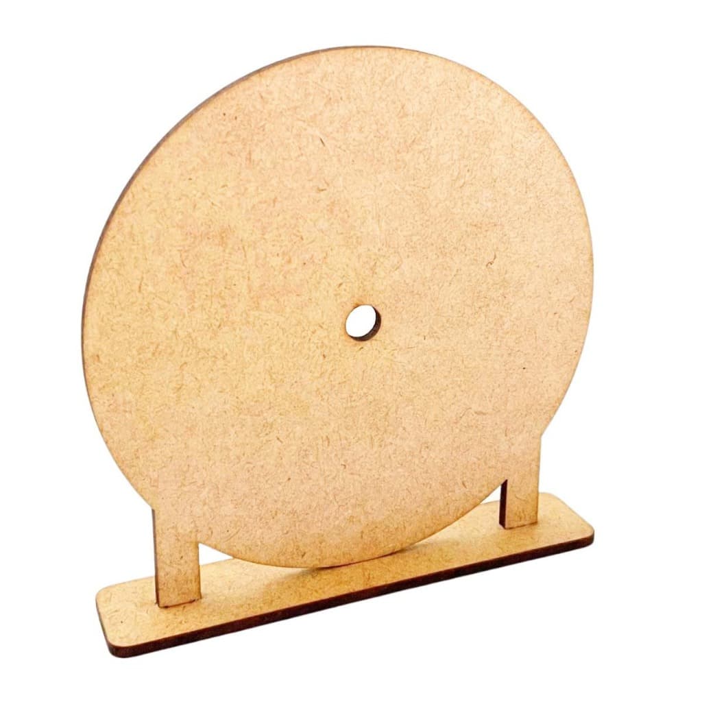 Kit 25 mini painel redondo 15 cm mdf cru base relogio com furo artesanato caixinha cenario