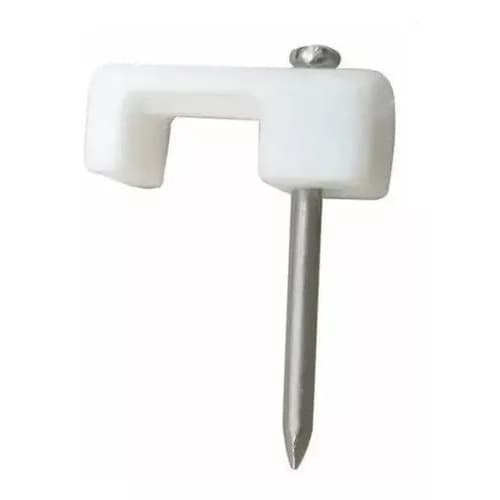 200pcs Fixa Fio Grampo Cabos Até 4mm Miguelão 10/12 C/prego