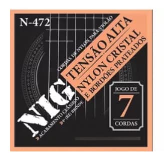Encordoamento Nig Violão Nylon 7 Cordas Cristal Alta - N472