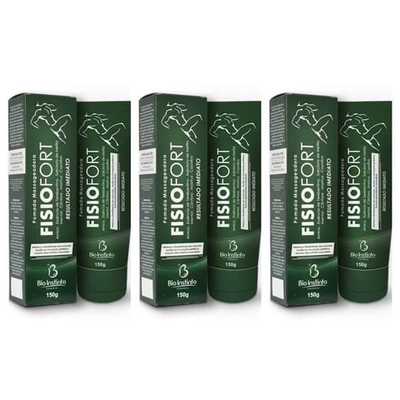 Kit 3un Pomada Fisiofort Verde 150gr - Bio Instinto