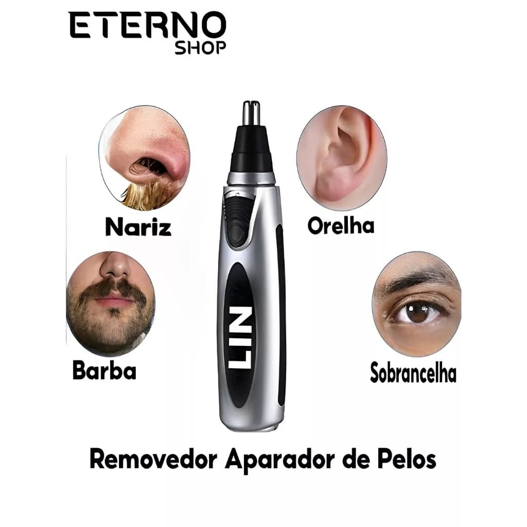 Removedor Aparador De Pelos Para Nariz Orelha Sobrancelhas Portátil Cuidados Pessoal