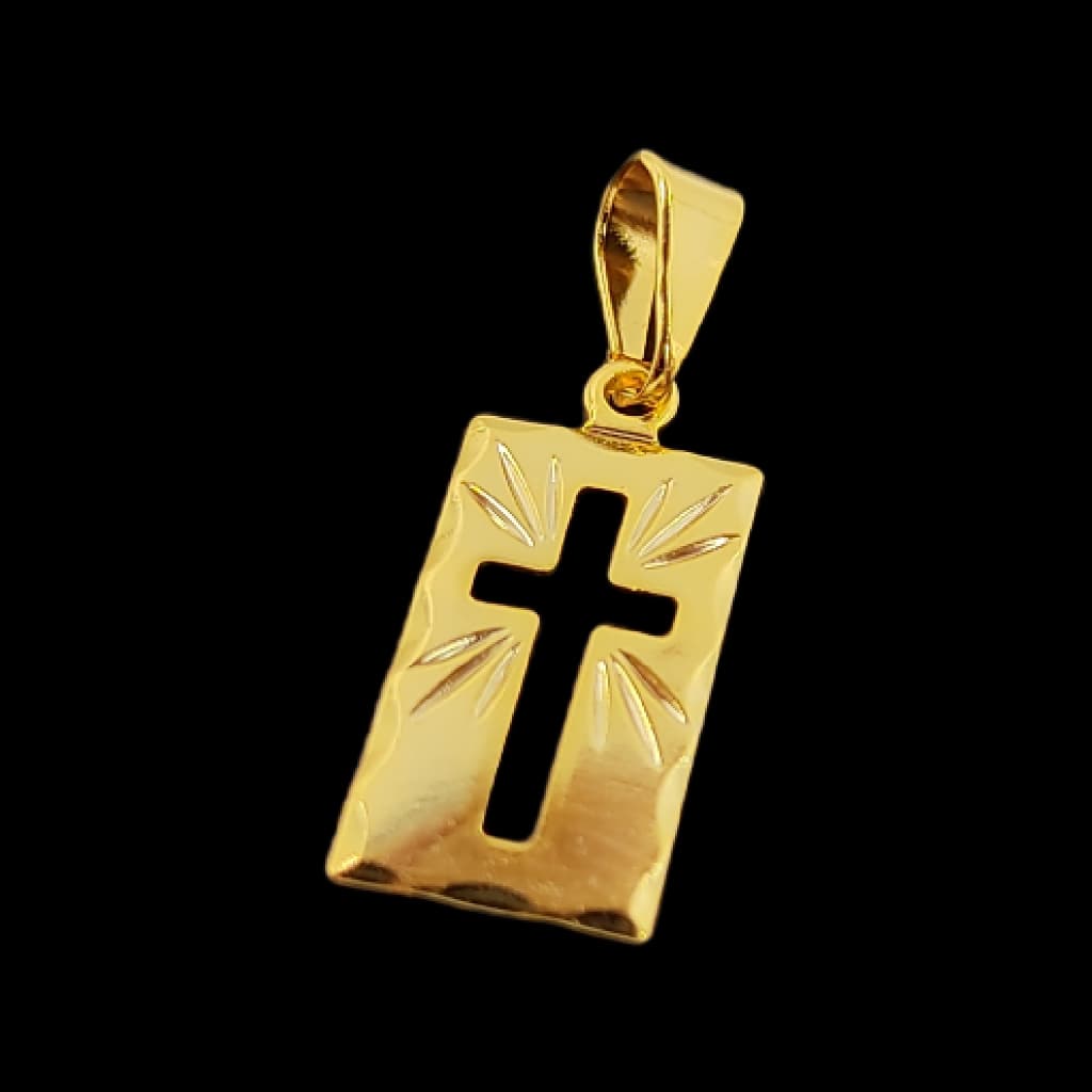 Pingente Medalha Com Cruz Fabricado Em Moeda Antiga