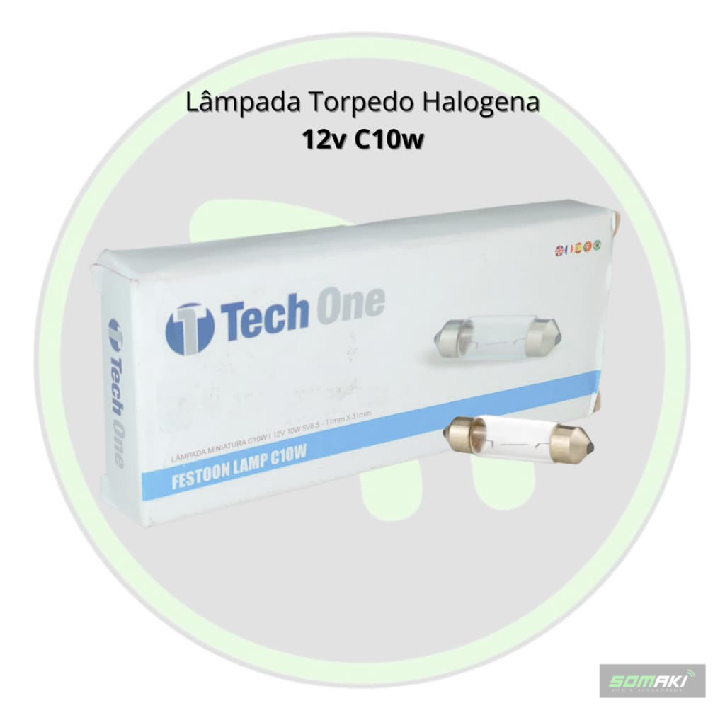 Kit 10 Lampadas Torpedo C10W Tech One