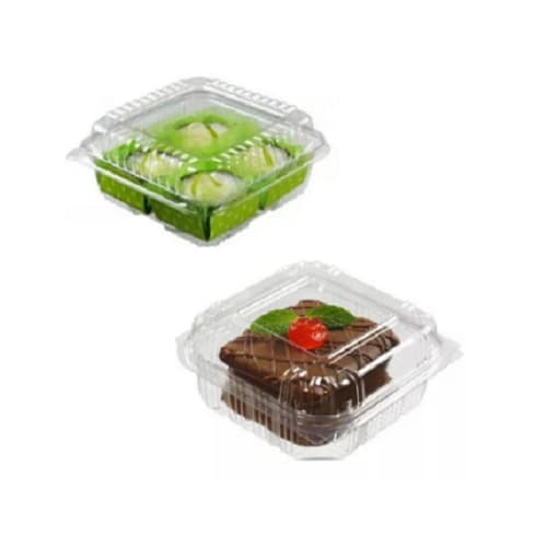 50 Embalagens Para Doce Brigadeiro Bolo de Pote Quadrada PF 641