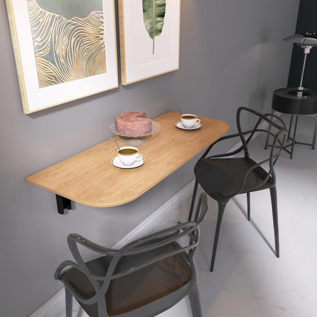 Mesa De Parede Dobravel Mel 90x40cm 100% Mdp Não Ocupa Espaço