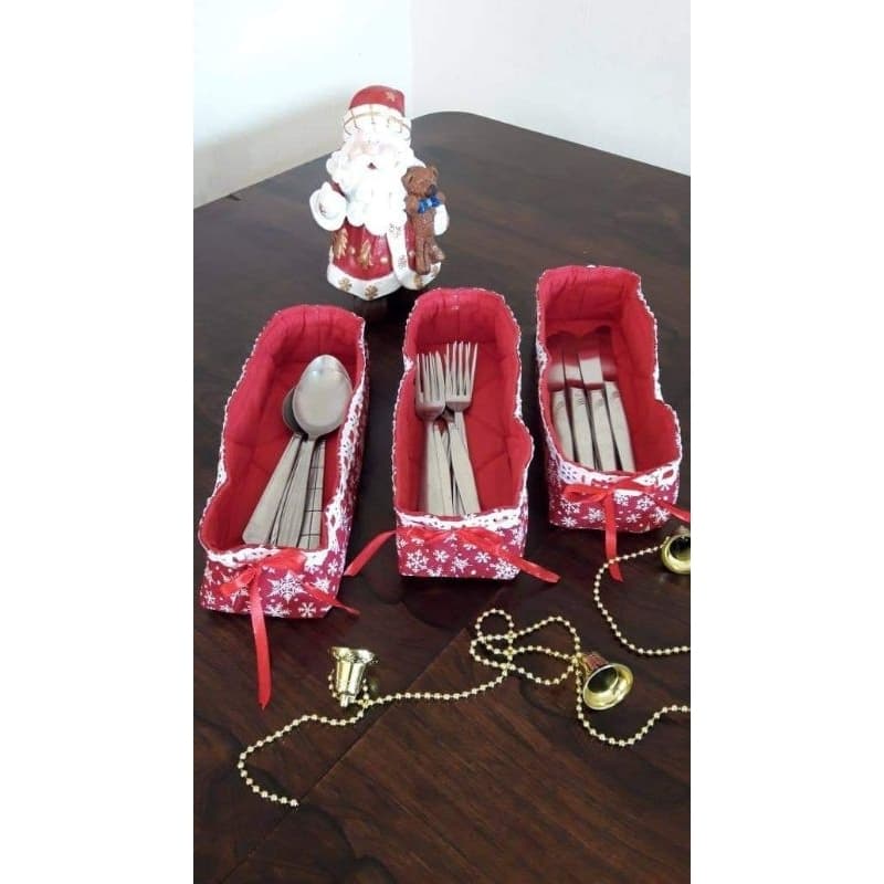 Porta talher de Mesa de Natal