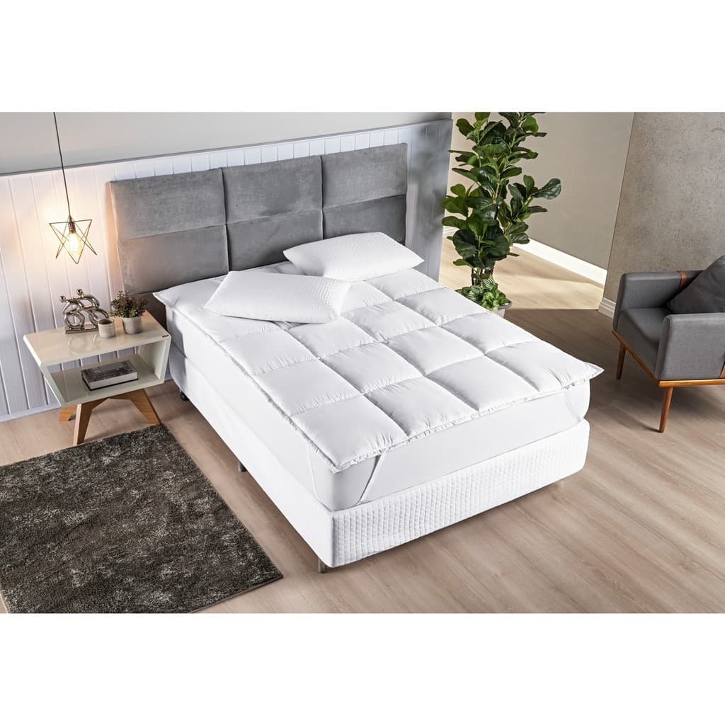 Protetor de Colchão Pillow Top Cama Casal