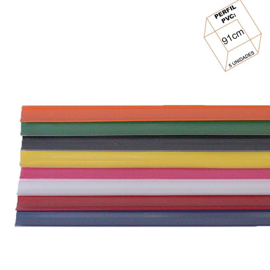 KIT - 5 Porta Etiqueta para prateleira Gondola  Simples 91cm com Acrílico New Plus SA ou Amapa