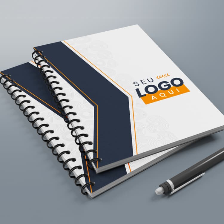 Caderno Personalizado com a sua arte  20x15 - 100 folhas capa dura
