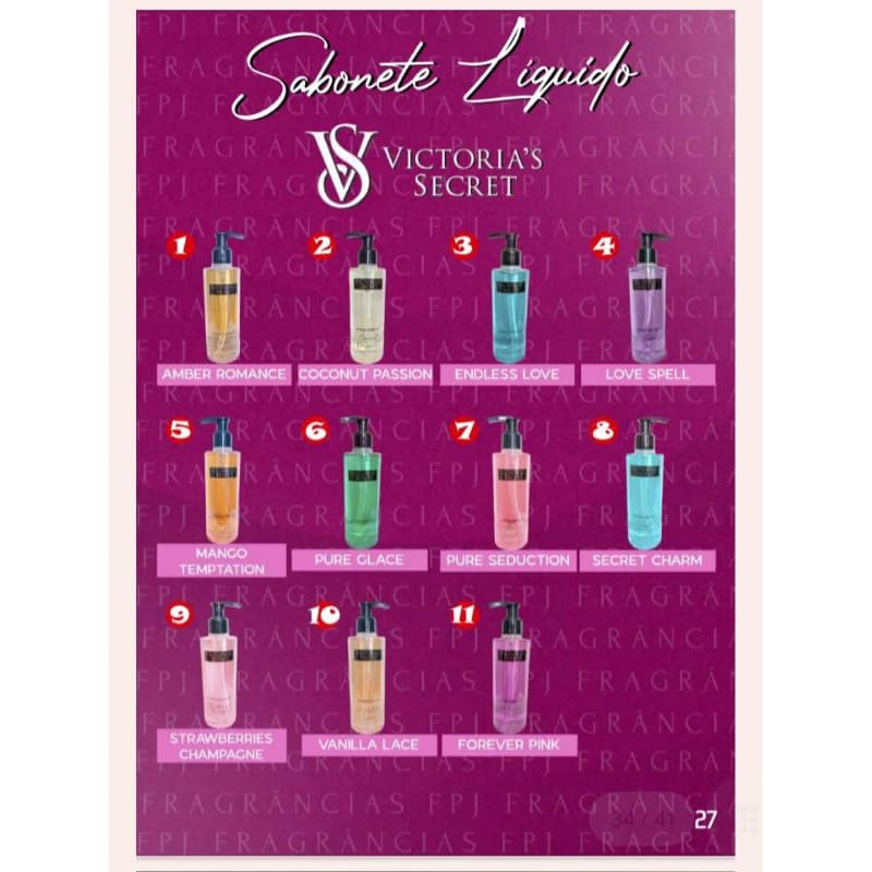 sabonete liquido Victoria's
