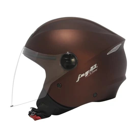 Capacete Moto Aberto Joy 23 San Marino By Taurus Custom Motociclista Marrom Fosco