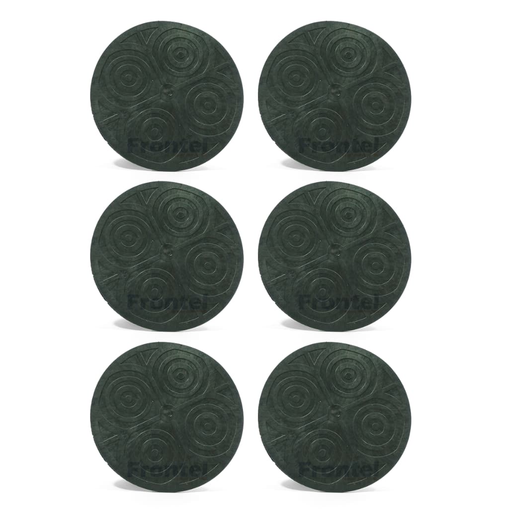 Kit com 6 Tampa Ralo Borracha Redondo Grande 21cm Banheiro Cozinha Contra Insetos Mal Cheiro Esgoto
