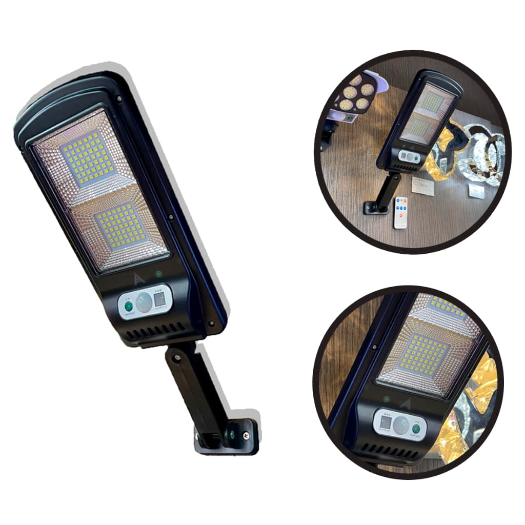 Lâmpada Solar Refletor Parede Potente Led Forte Moderna Top
