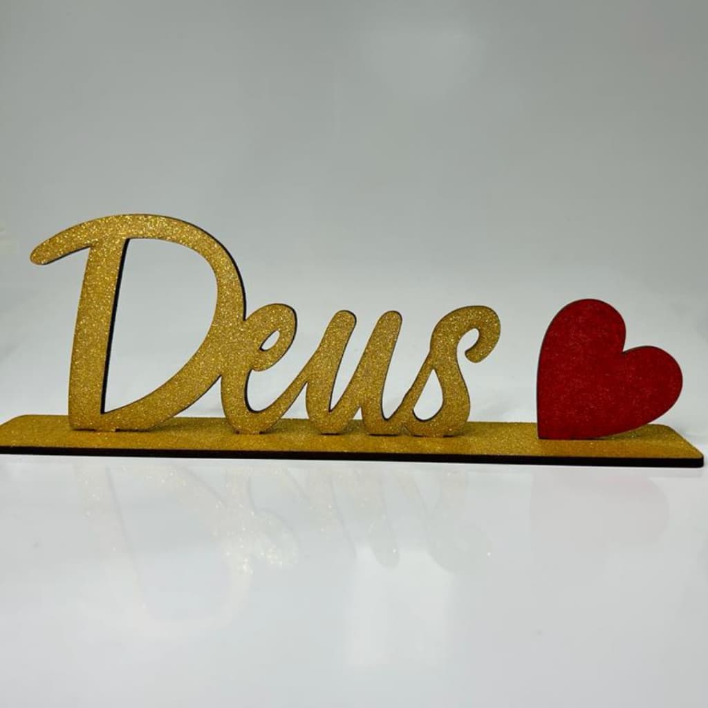 Placa Decorativa Com Base Para Mesa Estante Quarto Sala Escritorio