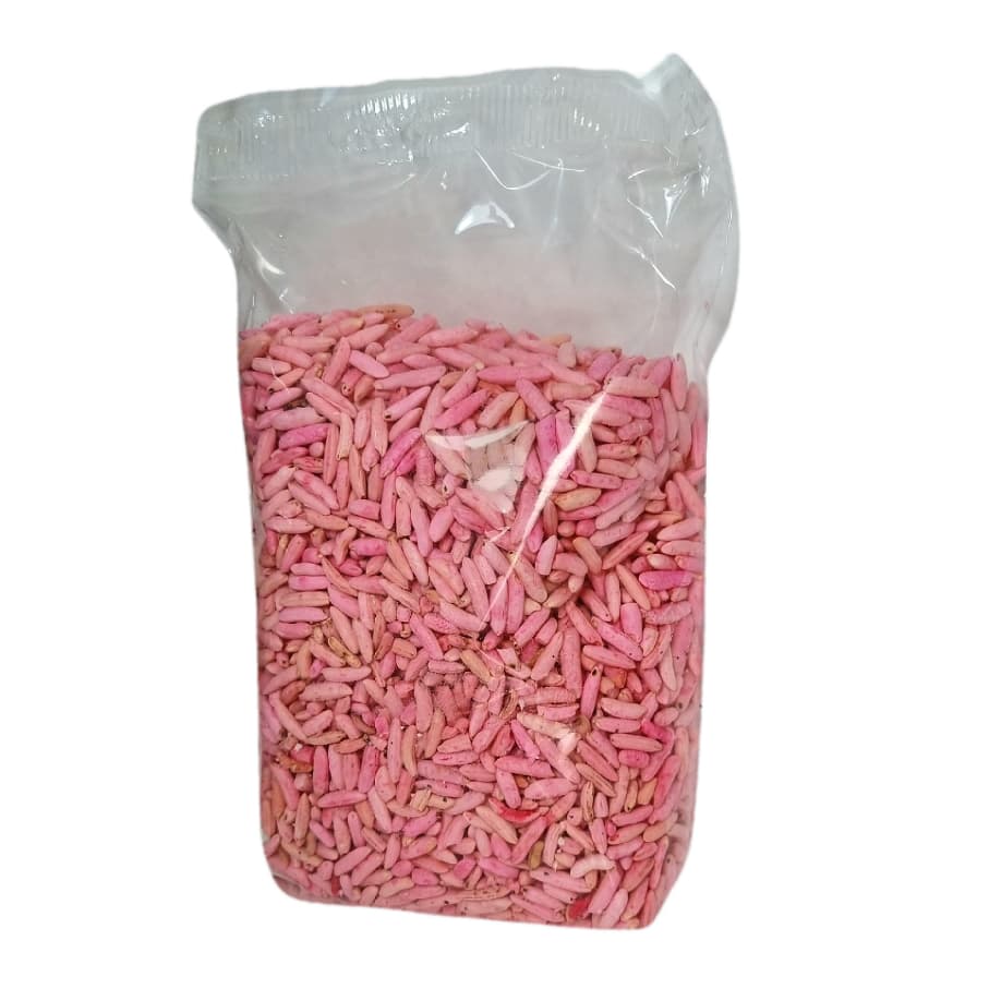 Pipoca de Arroz Doce Arrozinho Rosa Pop Flocos 80g Doce Infância Nostalgia Crocante Sabor Original