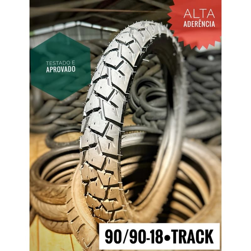 Pneu Traseiro 90/90-18 TRACK Cg125 150 Ybr125 Honda Yamaha Today