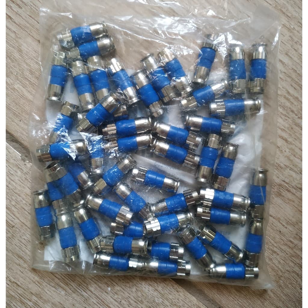 Conectores de Compressão RG06 Profissional Original 50 peças Conectores Para TV