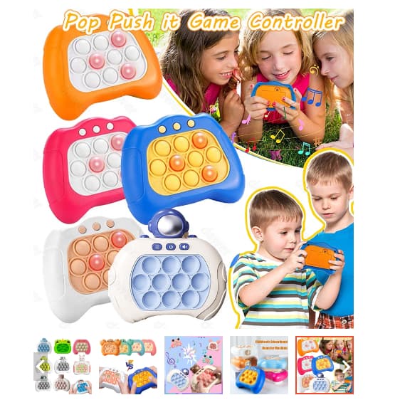 Jogo Pop IT Eletrônico Game Sensorial Fidget Toys Push Bubbles Console Infantil Interativo Brinquedo para Alívio