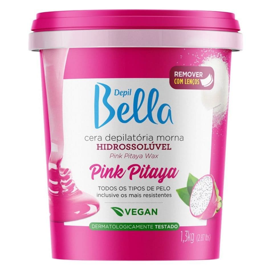 Cera Depilatória Hidrossolúvel Pink Pitaya Vegana 100% Natural – 1,3k