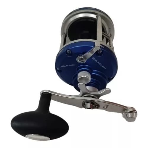 Carretilha Meio Pesada Ottoni Jj 500 Perfil Alto Drag 25kg Bora Pescar!