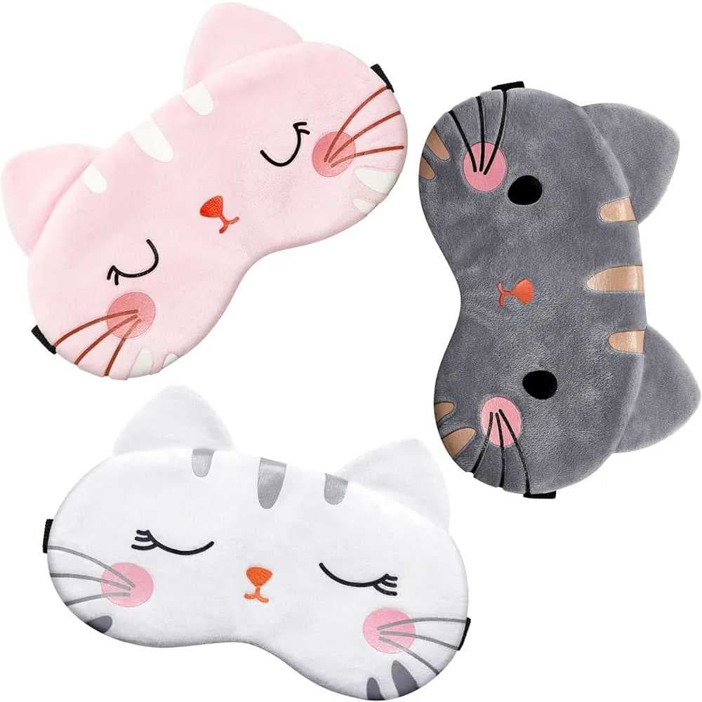 Máscara De Dormir Tapa Olhos Descanso Bolsa Gel Gato