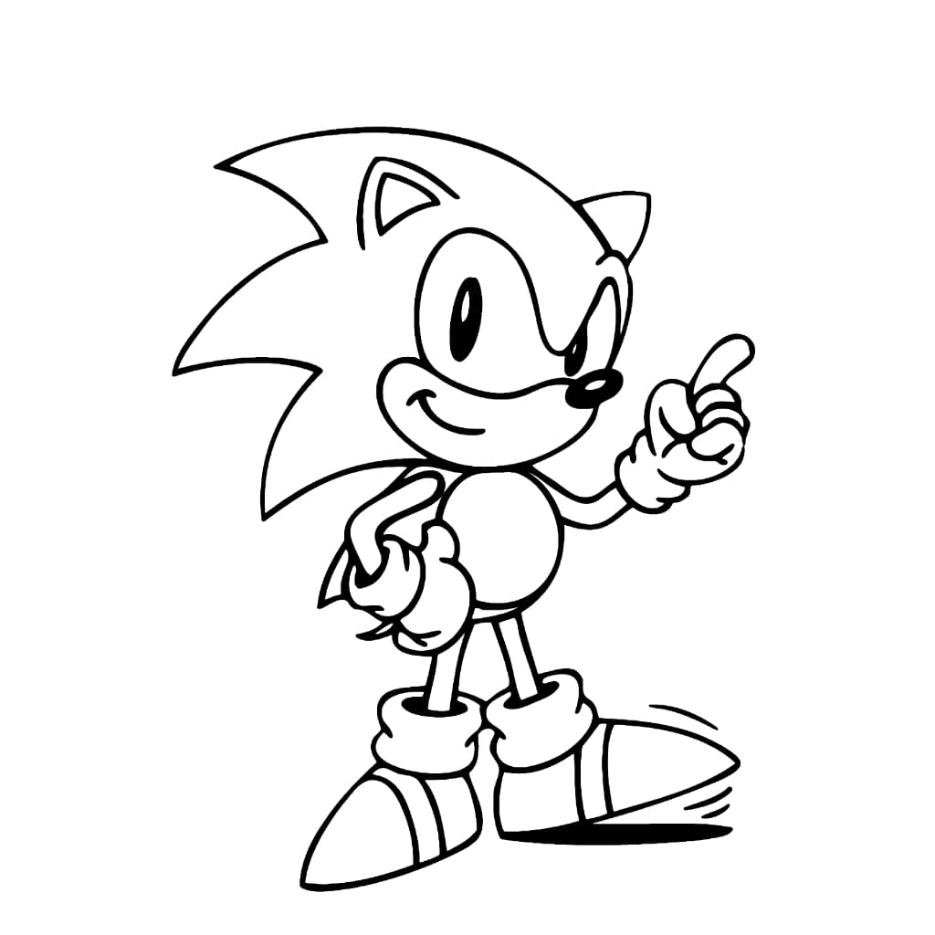 Kit 40 Desenhos Sonicc para Colorir