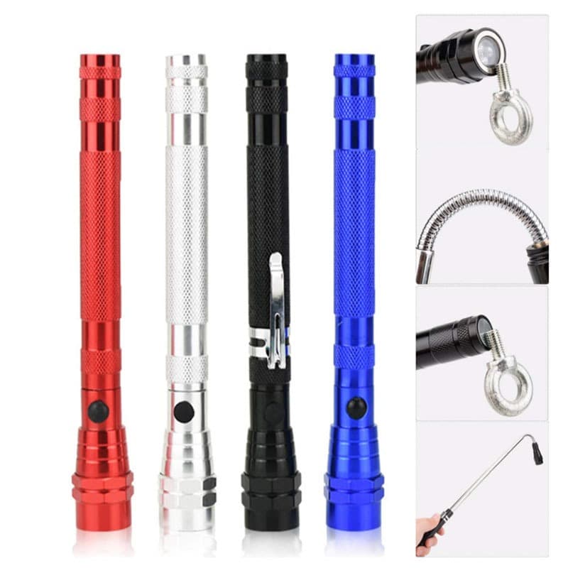 lanterna com extensor com 3 leds e imã fundo