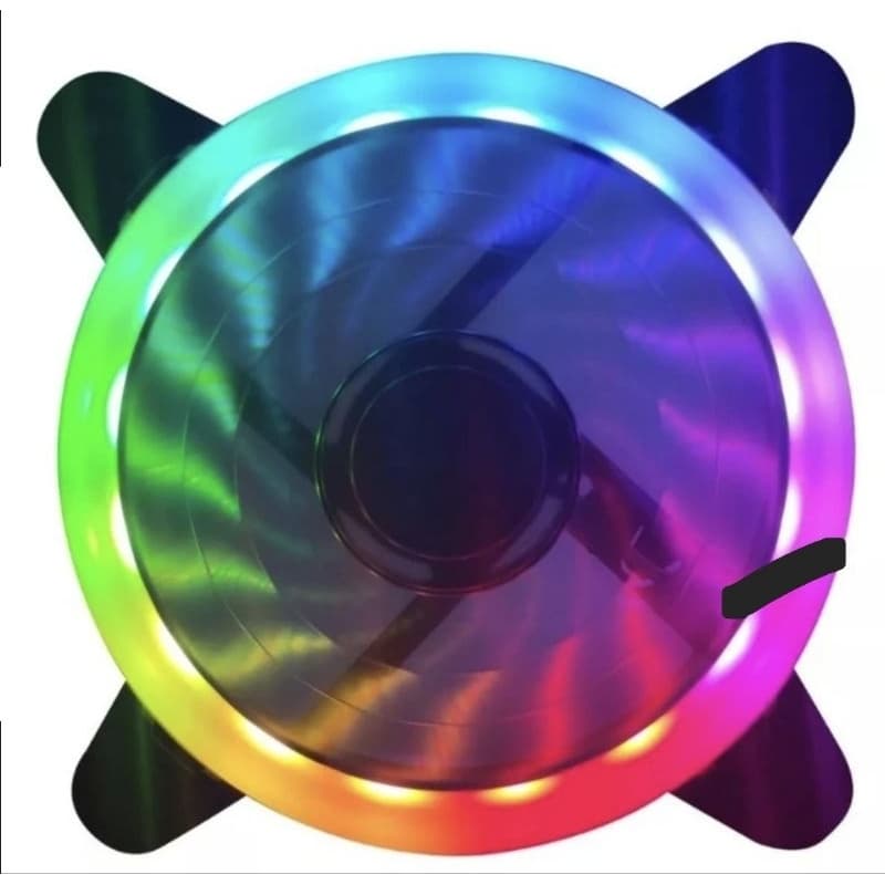 Kit 3 Cooler Fan Led Rgb 120mm C/ Controle Remoto Para montar SetUp Pc Gamer Computador