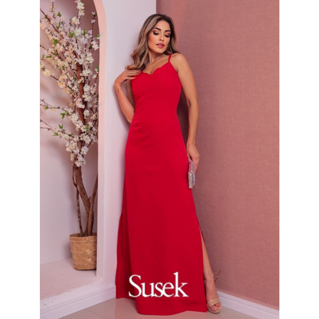Vestido Longo De Alfaiataria 7223