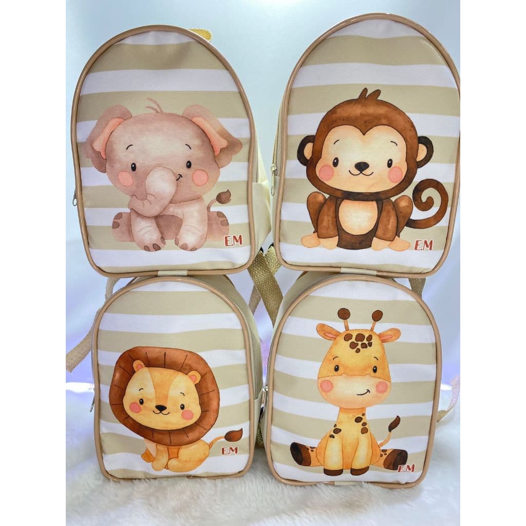 Lembrancinhas festa infantil: 10 MOCHILINHAS, MOCHILA PERSONALIZADAS, bolsa safari