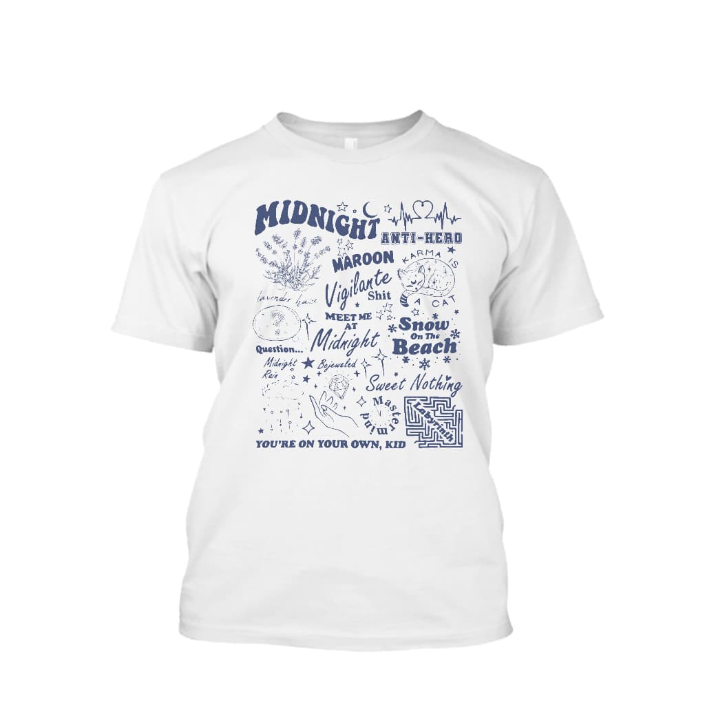 Camiseta Algodão Unissex Midnight Taylor Swift