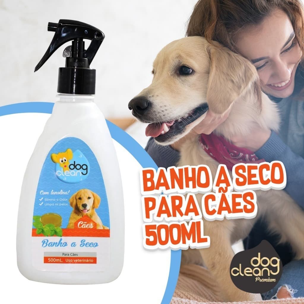 Loção Banho a Seco para cachorro Dog Clean 500ml