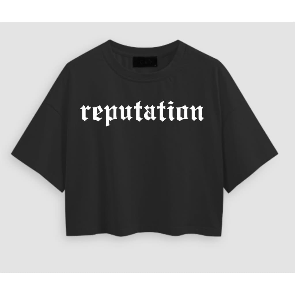 Cropped Camiseta Feminino Reputation Taylor Swift