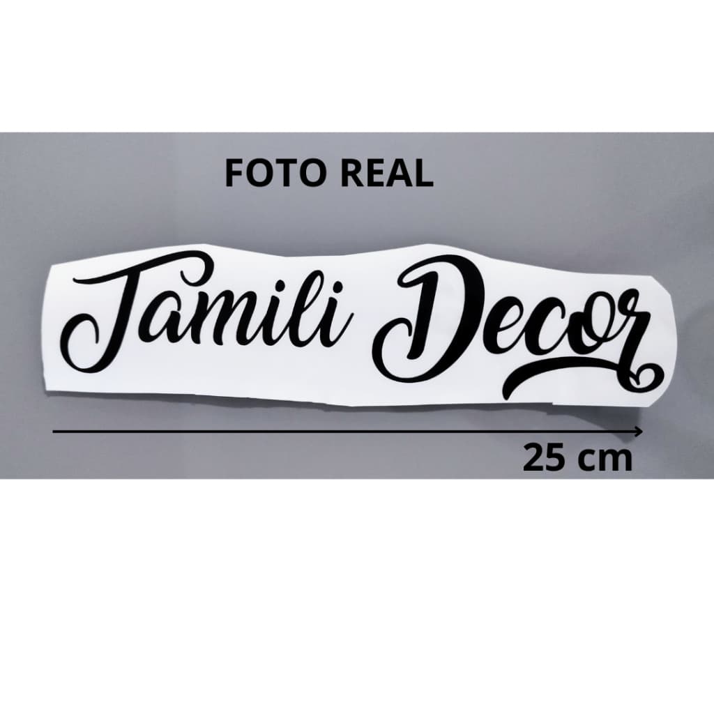 Adesivo Vinil Personalizado com Nome 25cm Diversas Cores