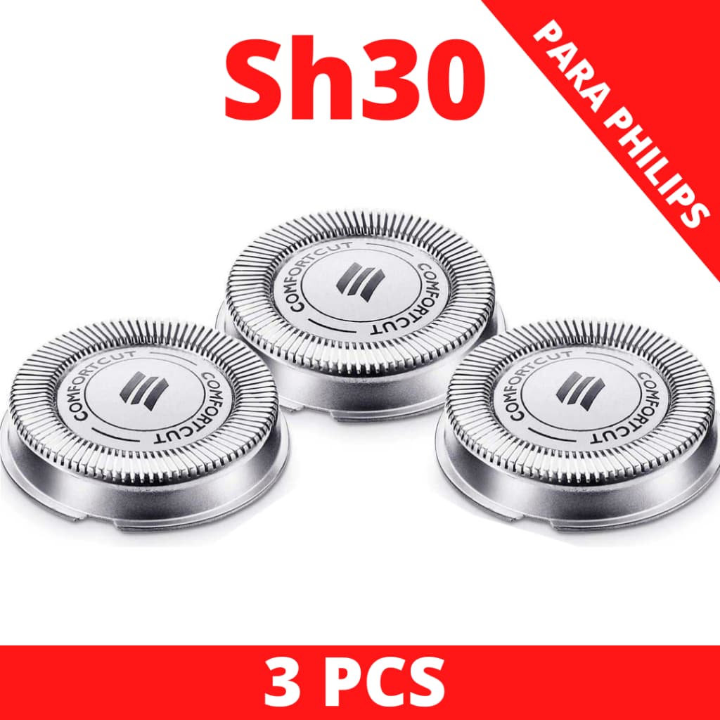 3 Lâminas Barbeador Aquatouch Sh30 S1030 S5008 S5010 S5011