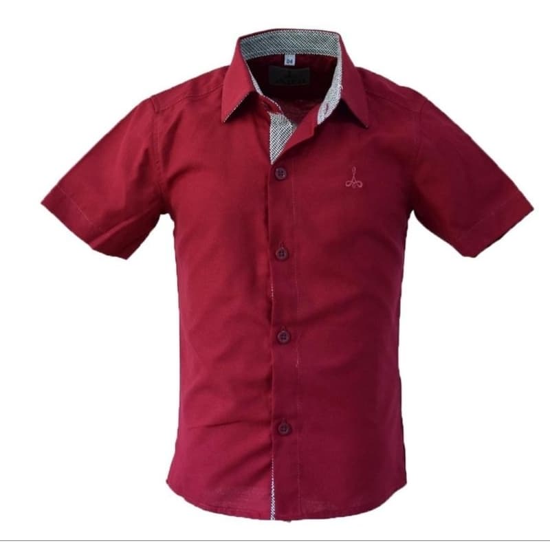 Camisa Social Menino Manga Curta infantil e juvenil Alfa 161
