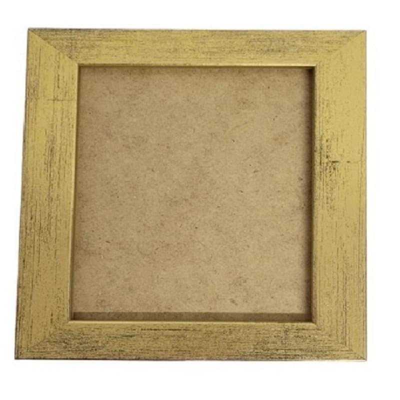 Quadro 35x35 com vidro incolor para uso em parede