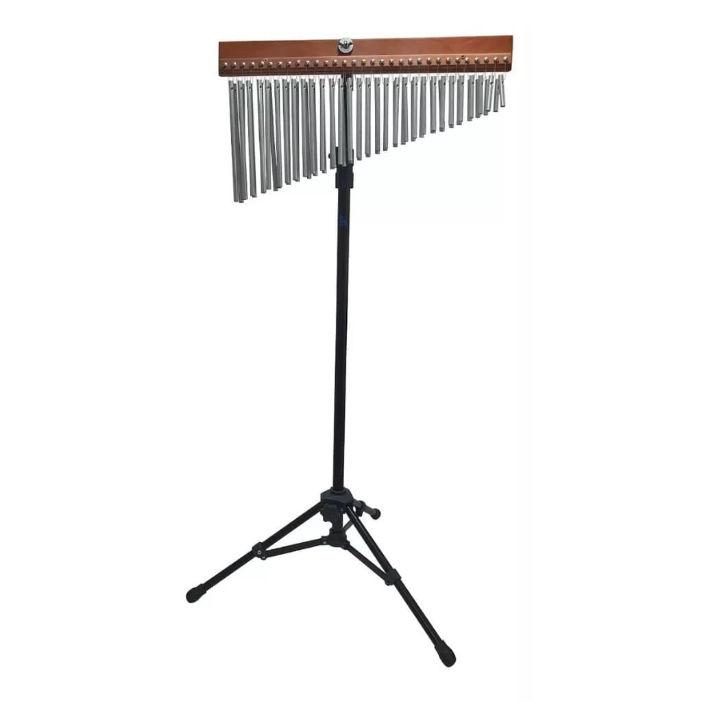 Carrilhão Duplo 60 Barras Alumínio Percussionline Com Pedestal