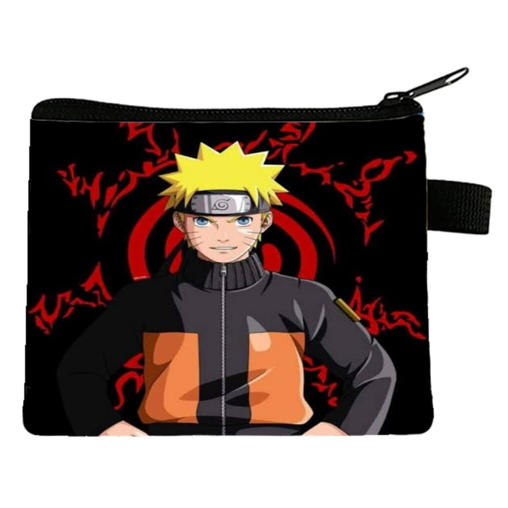 PORTA MOEDAS E CARTÃO CHAVES CARTEIRA COM ESTAMPA NINJA NARUTO ANIME