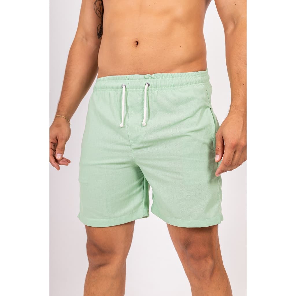 Kit 3 Shorts de Linho Masculino Premium Mauricinho Moda Praia