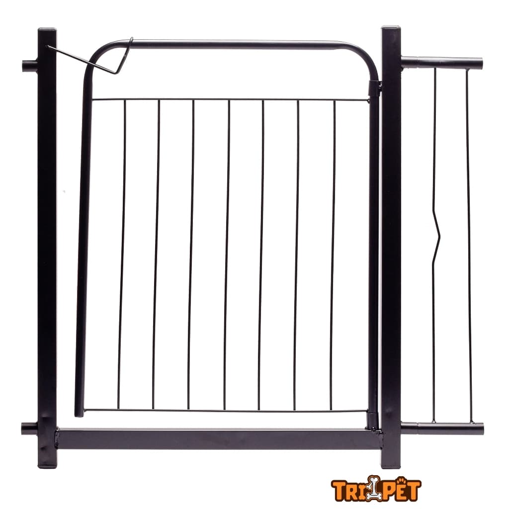Grade De Proteção para Pet Cães Para Portas e Portão  Até 80cm - Preto