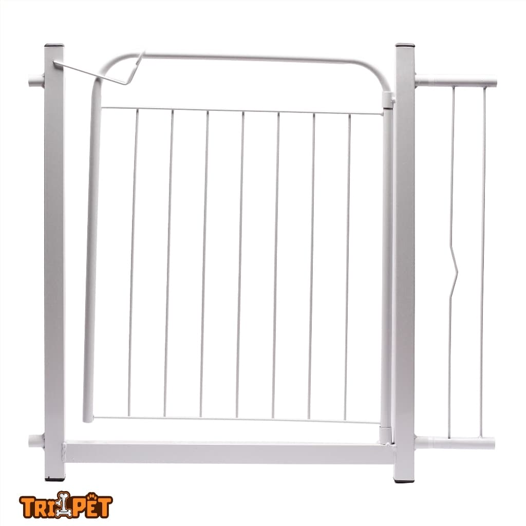 Grade De Proteção para Pet Cães Para Portas Portão Até 80cm - Branco