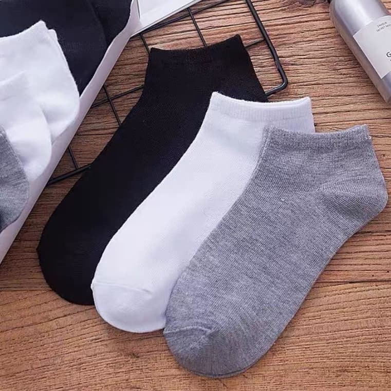 Kit 12 Pares Meia Soquete Cano Curto Sortidas Lisas Sport Algodão Masculina Feminina